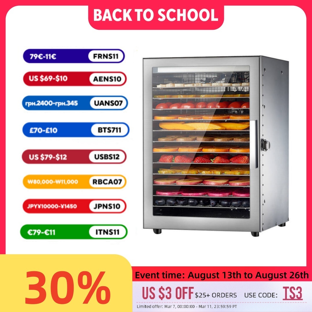 Food Dehydrator Snacks - 220v 110v máquina de frutas secas