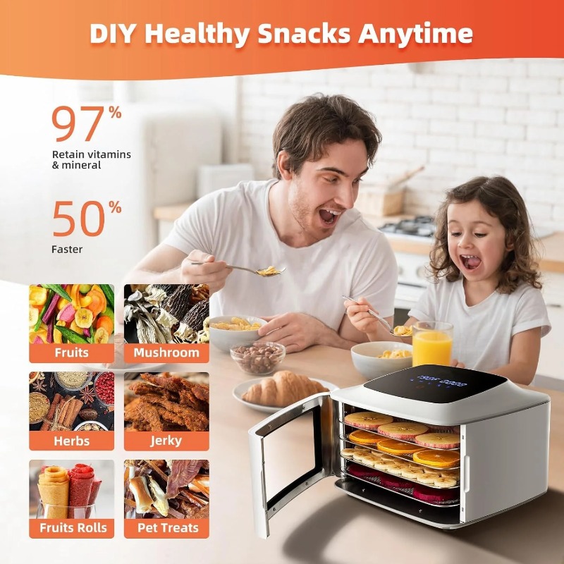 Desidratador digital de alimen - Food Dehydrator Snacks avaliação e preço