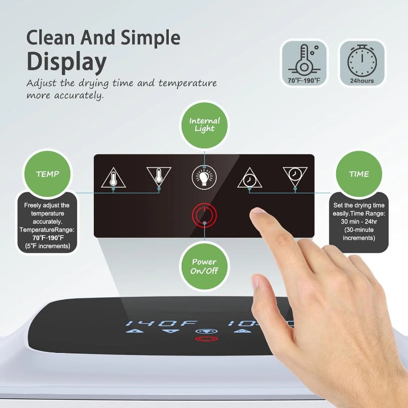 Desidratador digital de alimen - Food Dehydrator Snacks avaliação e preço