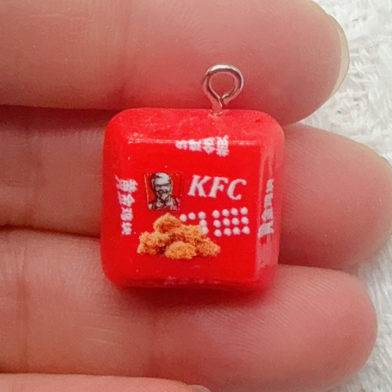 10 peças de chaveiros de resin - Food & Snacks Coloring avaliação e preço