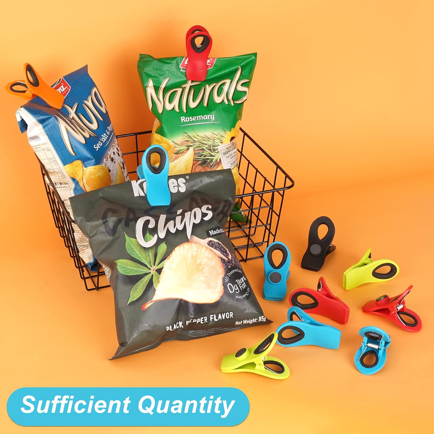 Pacote com 12 Clips para Armaz - Food Snacks Images avaliação e preço