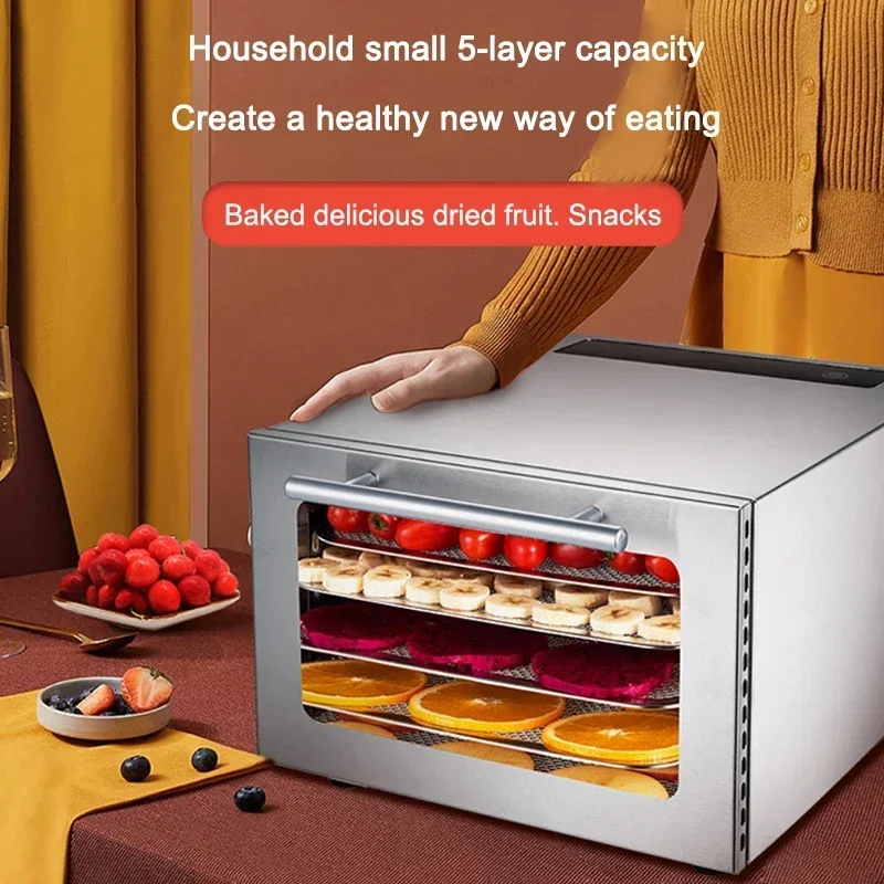 Desidratador elétrico de 5 cam - Food Dehydrator Snacks avaliação e preço
